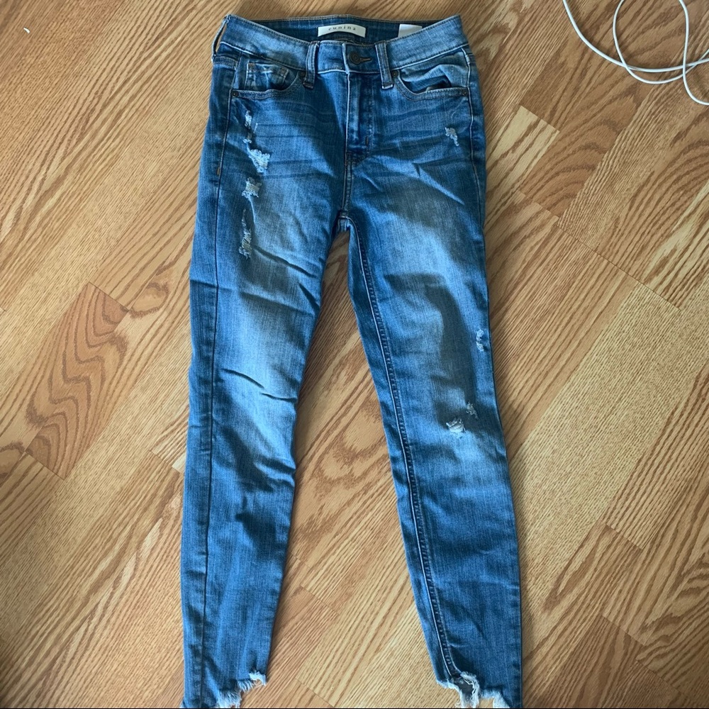 Skinny cropped jeans